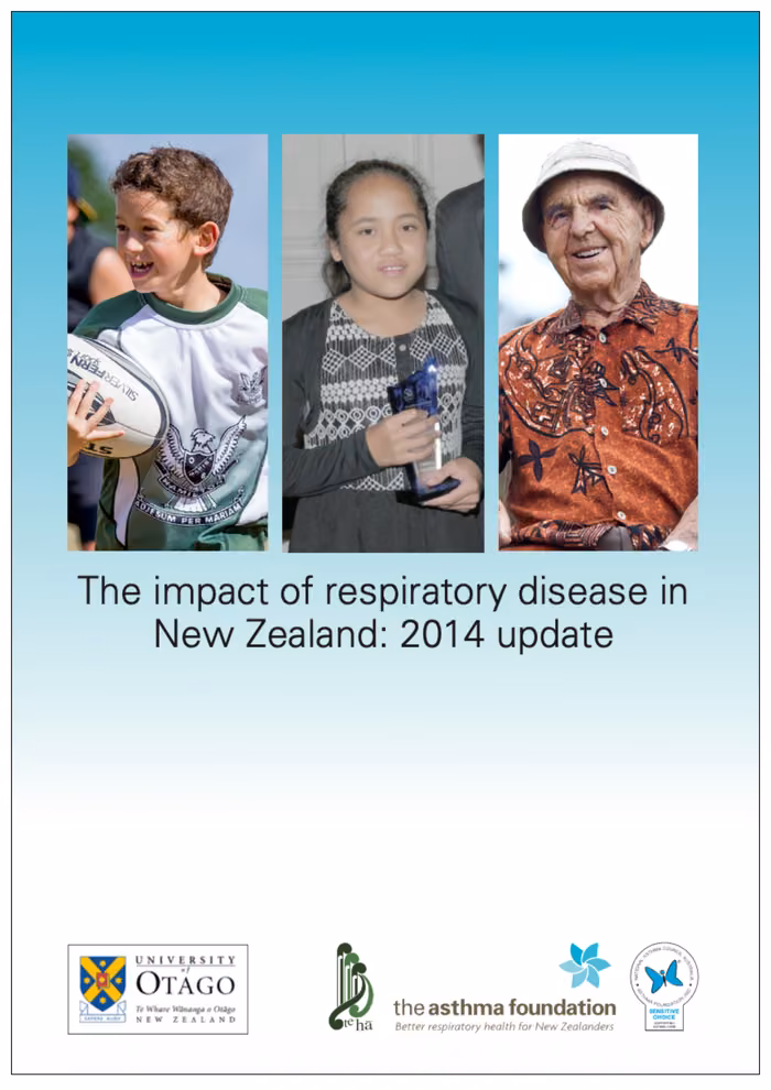 2014 Impact of Respiratory Disease in NZ Report front page