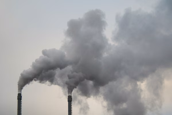 Air pollution factory smoke