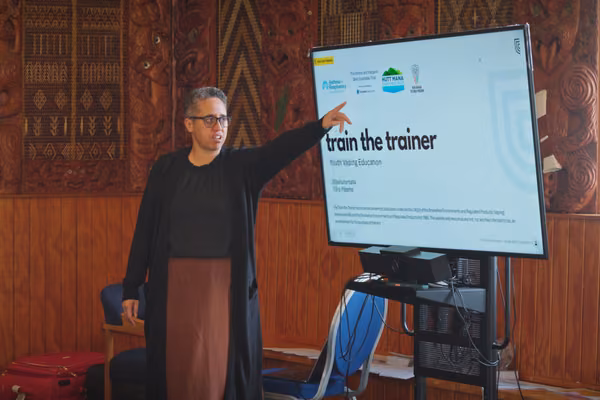 Sharon Pihema - Train-the-Trainers vaping education session - Wainuiomata 2026